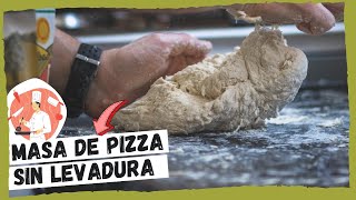 MASA DE PIZZA SIN LEVADURA Sin reposo 😱  David Guibert Chef [upl. by Flanna367]