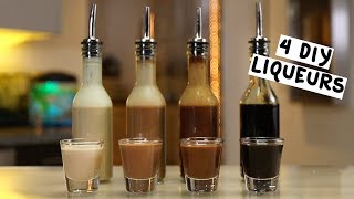 Four DIY Liqueurs [upl. by Elaynad]