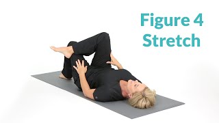 Figure 4 Piriformis Stretch for Sciatica Pain [upl. by Leahkim]