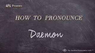 How to Pronounce Daemon Real Life Examples [upl. by Heymann]