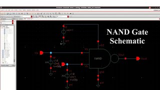 Cadence Virtuoso Design of NAND Gate Schematic  Part1 [upl. by Yahsan]