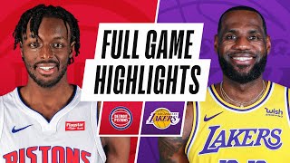 PISTONS at LAKERS  FULL GAME HIGHLIGHTS  February 6 2021 [upl. by Lizned]