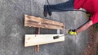 How To Do Burnt Wood Finish [upl. by Eissim]