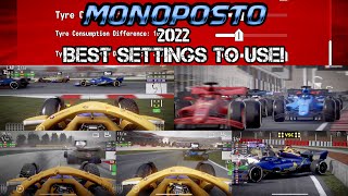 Monoposto 2022 BEST SETTINGS TO USE [upl. by Anilrac]