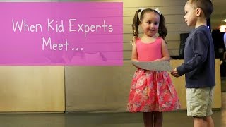 Kid Experts Brielle and Nates Memorable Meeting [upl. by Atikel]