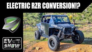 Polaris RZR XP4 1000 Full Electric Conversion  EV SHOW [upl. by Olimpia]