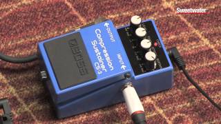 BOSS CS3 Compression Sustainer Pedal Review by Sweetwater [upl. by Merras]