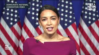 WATCH Rep Alexandria OcasioCortez’s full speech at the 2020 Democratic National Convention [upl. by Relyhs]