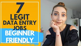 7 Legit Data entry jobs from home to make money online in 2024 BEGINNER FRIENDLY [upl. by Nylkaj11]