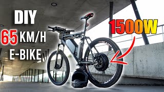 DIY Electric Bike 65kmh Using 1500W EBike Conversion Kit [upl. by Kappenne]