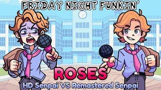 HD Senpai VS Remastered Senpai Friday Night Funkin [upl. by Alin]