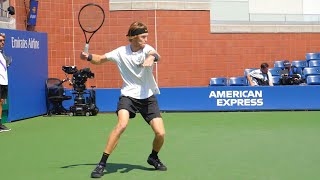 Andrey Rublev Forehand Slow Motion  ATP Tennis Forehand Technique [upl. by Analli515]