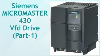 Siemens MicroMaster 430 Vfd Drive Part 1 [upl. by Uri]