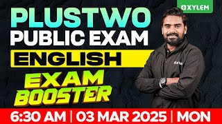 Plus Two Public Exam English  Exam Booster  Xylem Plus Two [upl. by Atirrehs]