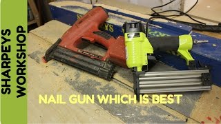 Nail gun electric vs air [upl. by Kidder792]