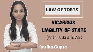 Vicarious Liability of State Law of Torts [upl. by Dasa]