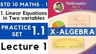 Class 10 Practice Set 11 Lecture 1Chapter 1 Linear Equations in Two Variables  SSC 10th Maths  1 [upl. by Lareneg]