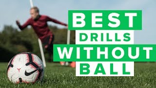 5 DRILLS TO DO WITHOUT THE BALL  Learn these football skills [upl. by Gill930]