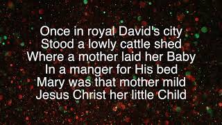 Once In Royal David’s City  Daniel ODonnell  lyric video [upl. by Aleetha175]