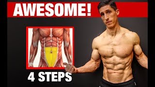 4 Steps to Awesome LOWER ABS Works Every Time [upl. by Rramal]