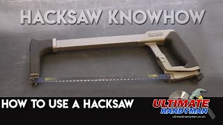 How to use a hacksaw [upl. by Curtice]