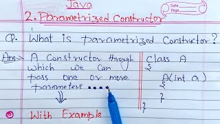 Parameterized Constructor in Java  Learn Coding [upl. by Venn]