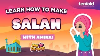 How to Pray Salah with Amina  My First Prayer for kids [upl. by Shelley]