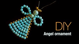 angel ornaments make great christmas decorations for christmas tree  Beads art\vineeta mishra [upl. by Fafa]