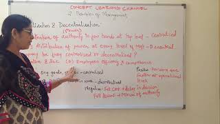 Centralization and Decentralization Principle of Management Class 12 Business Studies [upl. by Scully]