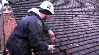 Tommys Yard How to replace a roof tile [upl. by Hamlani]