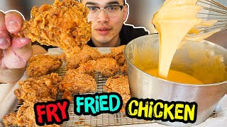 How to properly FRY FRIED CHICKEN [upl. by Aissak190]