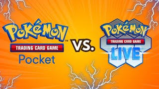 Pokemon TCG Pocket vs TCG Live  Whats the Difference [upl. by Mit687]