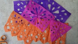 PAPEL PICADO ESTILO MEXICANOFOLKLOR MEXICANO [upl. by Winou197]