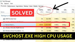 How To Fix Svchostexe High CPU Usage In Windows 10  Fix Svchostexe High Disk Usage  Quick Way [upl. by Suivatnom]