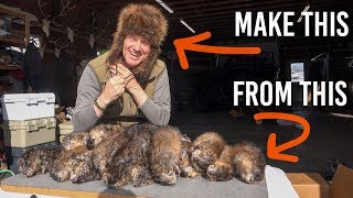 Making Fur Garments  Muskrat Trapping Ep 3 [upl. by Cutty]