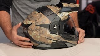 Scorpion EXOAT950 Battleflage Helmet Review at RevZillacom [upl. by Kiernan952]