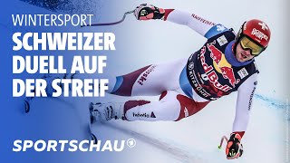 StreifAbfahrt Feuz und Odermatt dominieren Deutsche enttäuschen  Sportschau [upl. by Nishom838]