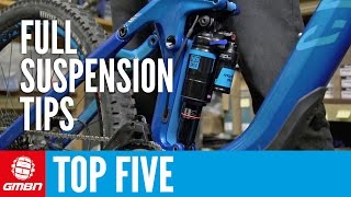 Top Five Full Suspension Mountain Bike Maintenance Tips [upl. by Camille]