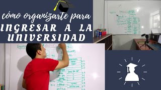 Cómo organizarte para el ingreso a la Universidad [upl. by Ainocal129]