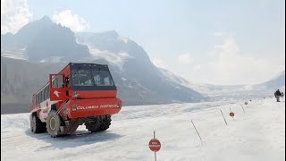 COLUMBIA ICEFIELD Glacier Adventure Tour in Jasper Alberta Canada Athabasca Glacier [upl. by Cirillo160]