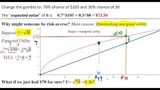 Risk Aversion and Expected Utility Basics [upl. by Jesher]