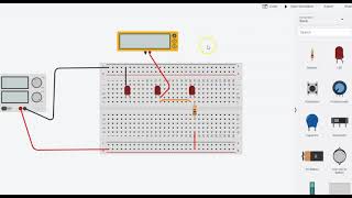 Measuring Current with multimeter in Tinkercad [upl. by Filbert]