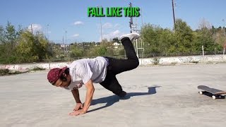 HOW TO CORRECTLY FALL IN SKATEBOARDING [upl. by Johppah]