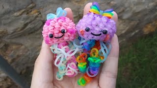 Loomigurumi Jellyfish Tutorial Rainbowloom [upl. by Millicent]