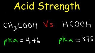 pKa Ka and Acid Strength [upl. by Xena]