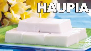 Hawaiian Coconut Pudding HAUPIA Recipe [upl. by Irby504]