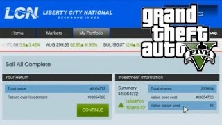 GTA 5  How to Make Money Using The Stock Market Guide GTA V [upl. by Nnayar59]