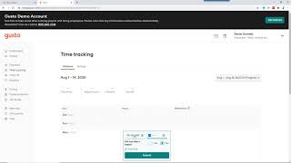 Gusto Payroll Time Tracking  How to record time using Gustos internal time tracker [upl. by Stranger]