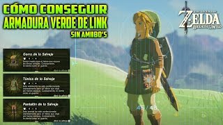 CÓMO CONSEGUIR 😲 ARMADURA VERDE DE LINK SIN AMIIBOS  LEGEND OF ZELDA BREATH OF THE WILD [upl. by Naasar]