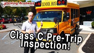 How to Perform a CDL Class C PreTrip Inspection quotSchool Busquot  Driving Academy [upl. by Wager41]